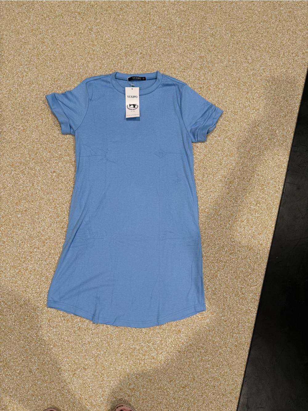 Kids One-Piece Stretch Dress - Light Blue